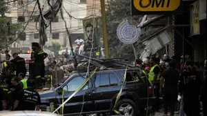 תקיפה ישראלית בלבנון, ביירות. 23 בנובמבר 2025