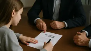 נערה מוותרת על ירושה