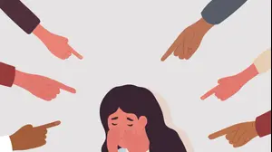 איור ילדה עצובה