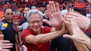 מנכ"ל אנבידיה ג'נסן הואנג, בהסינצ'ו, טייוואן