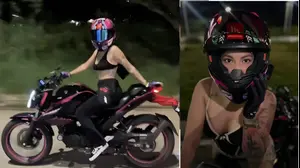 קארן סופיה קירוז רמירז והאופנוע שלה