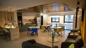 חדר בבניין התרפיות בקרית שמונה.