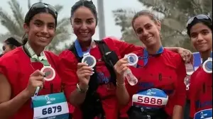 נשים שהשתתפו במרתון ללא חיג'אב, איראן, 6 בדצמבר 2025