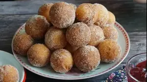 Quarkbällchen, כדורי גבינה מטוגנים, גרמניה