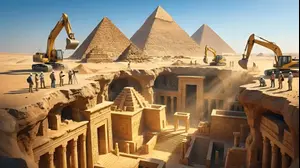 עיר תת קרקעית מתחת לפירמידות