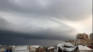 הסופה ביירון, עזה.