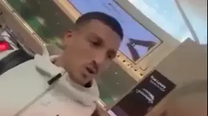 אושר דוידה מקלל את אוהד הפועל באר שבע