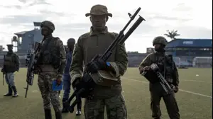 מורדים מארגון M23 בעיר גומה, הרפובליקה הדמוקרטית של קונגו, 10 במאי 2025