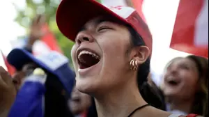 תומכיו המפלגה הרפובליקנית הימנית-קיצונית של צ'ילה, סנטיאגו, צ'ילה, 14 בדצמבר 2025