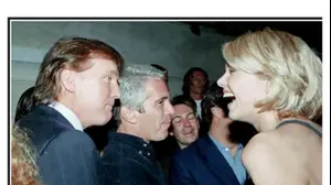 דונלד טראמפ לצד ג'פרי אפשטיין