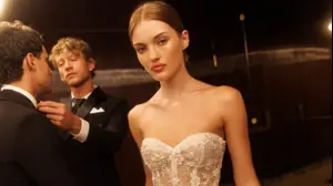 שמלת כלה בעיצובה של ליאל ימין