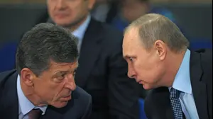 ולדימיר פוטין עם דמיטרי קוזאק