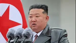 מנהיג קוריאה הצפונית קים ג'ונג און