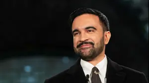 זוהרן ממדאני מושבע לכהונתו כראש עיריית ניו יורק בתחנת סיטי הול, ניו יורק, ארצות הברית, יום חמישי, 1 בינואר 2026.