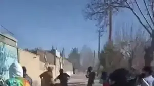 מפגינים בעיר לורדגן, איראן, 1 בינואר 2026