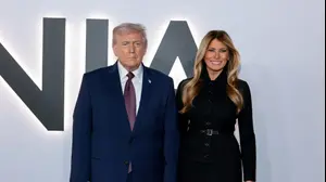 דונלד טראמפ ומלניה טראמפ בפרימיירת הסרט "מלניה"