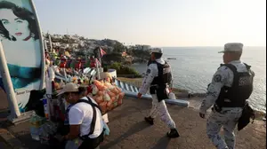 אנשי המשמר הלאומי בסיור אחרי חיסול ברון הסמים "אל מנצ'ו", אקפולקו, מקסיקו, 22 בפברואר 2026