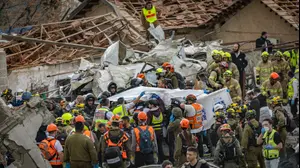 זירת פגיעת טיל ששוגר מאיראן, בית שמש, 1 במרץ 2026