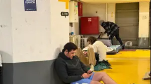 תופסים מחסה מפני טילים, מקלט חניון דיזנגוף סנטר, 1 במרץ 2026