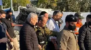 רה"מ בנימין נתניהו מסייר בזירת אירוע הנפילה, בית שמש, 2 במרץ 2026