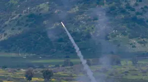 שיגור מיירט לעבר טיל שנורה מלבנון ,גבול לבנון, 22 במרץ 2026