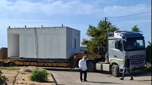 מיגונית בדרך לאצטדיון בראשון לציון