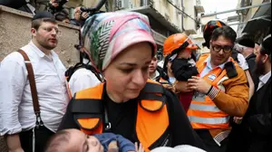 פינוי ילדים מזירה בבני ברק