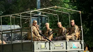 חיילים נפרסים לקראת סבב שיחות נוסף בין איראן לבין ארה"ב באסלאמאבאד, פקיסטן, 21 באפריל 2026