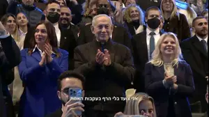 מדליק משואה נשיא ארגנטינה חביאר מיליי בטקס הדלקת המשואות, ערב יום העצמאות ה-78, 21 באפריל 2026