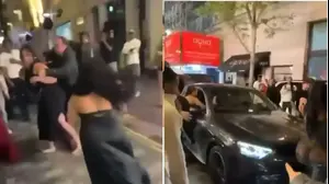 תיעוד מזעזע מלונדון: משפיענית דרסה באכזריות כוכבת רשת יריבה