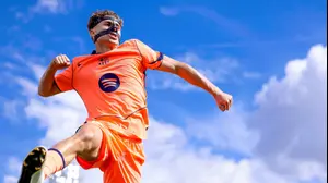 פרמין לופס שחקן ברצלונה חוגג שער