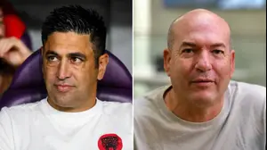 אייל ברקוביץ' ואליניב ברדה מאמן הפועל תל אביב