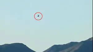 תיעוד של עצם בלתי מזוהה בפארק ג'ושע טרי, קליפורניה