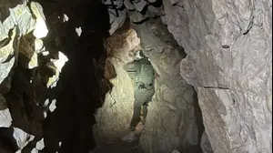 מנהרות חיזבאללה תחת רכס הבופור, לבנון