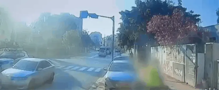 רגע פיצוץ הרכב ביפו