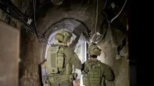 אוגדה 36 כבשה את רכס הבופור, תוואי תת-קרקעי