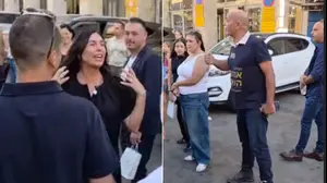 אביה של שני לוק מתעמת עם מירי רגב בשוק מחנה יהודה