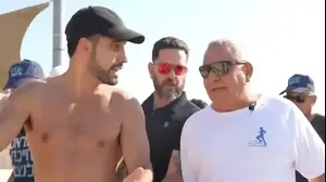 גדי איזנקוט ומרדכי דוד בחוף מציצים
7.8.26