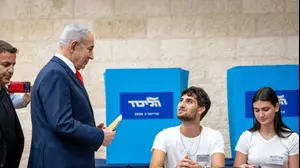 בנימין ושרה נתניהו בהצבעות הפריימריז של הליכוד, 17 באוגוסט 2026
