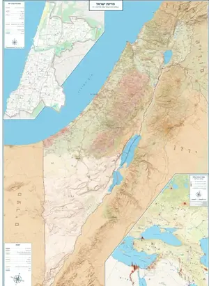 למרות איסור משרד החינוך: עיריית תל אביב תלתה בבתי הספר מפות עם סימון של הקו הירוק