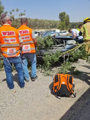 הקטל בדרכים: גבר נהרג בתאונה סמוך לבית שמש