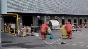 חבילה העלתה עשן שחור סמיך: אירוע חומרים מסוכנים בנתב