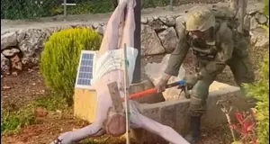 חייל תועד מנתץ פסל של ישו בכפר בדרום לבנון; צה