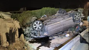 תקף את בת זוגו, גנב את רכבה - ונמלט לאחר שנפצע בתאונת דרכים