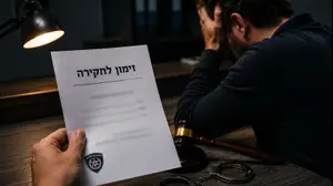 הזימון לחקירה כבר הגיע? הטעות הראשונה עלולה לרדוף אתכם הלאה