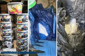 126 ק"ג קטמין במיכל צבע: זוג ישראלי נעצר בקפריסין | פרסום ראשון