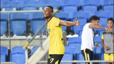 שחקן מכבי נתניה פטריק טוומאסי. ברני ארדוב