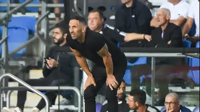 אסף נימני, מאמן הפועל חדרה. ברני ארדוב