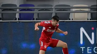 שחקן הפועל תל אביב אלן אוז'בולט. אריאל שלום