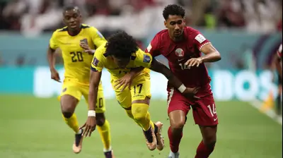 אנג'לו פרסיאדו נבחרת אקוודור מול קטאר. רויטרס
